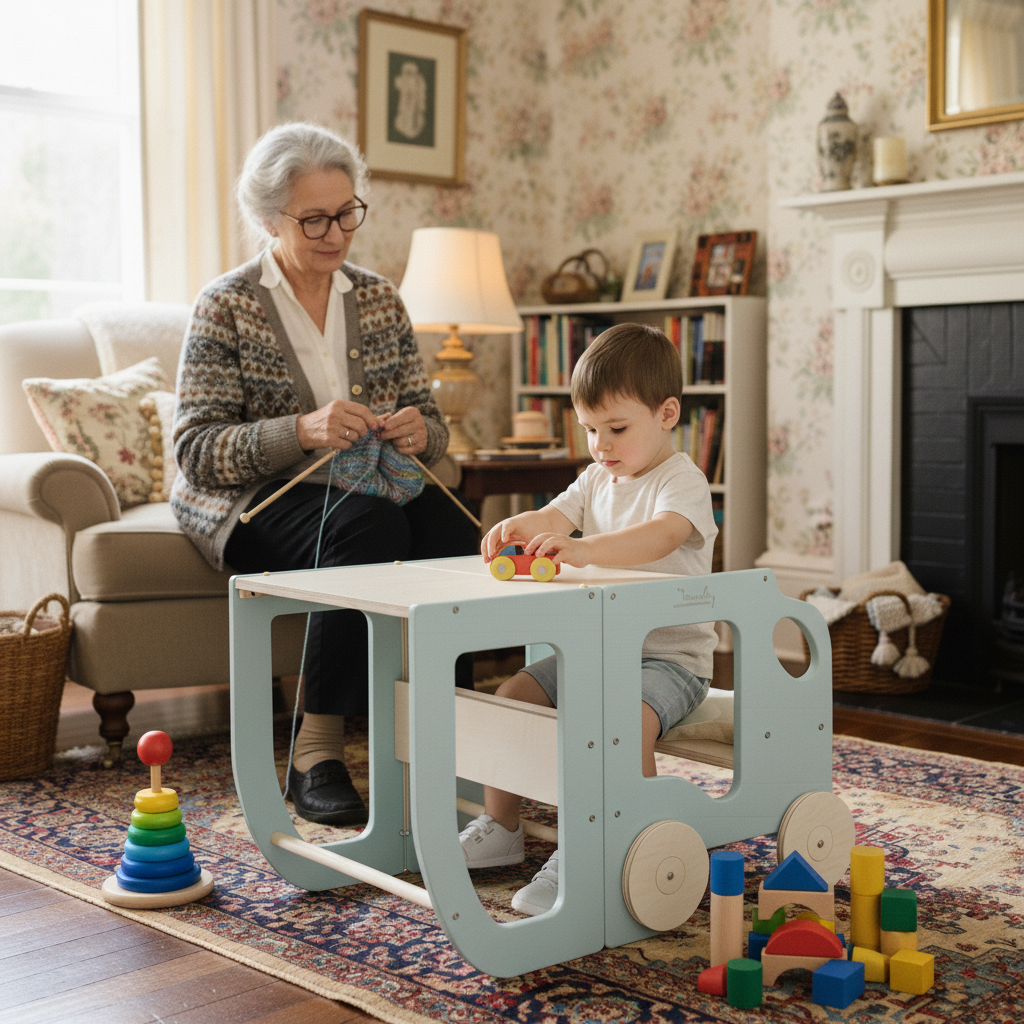 Kitchen Step Stool & Table