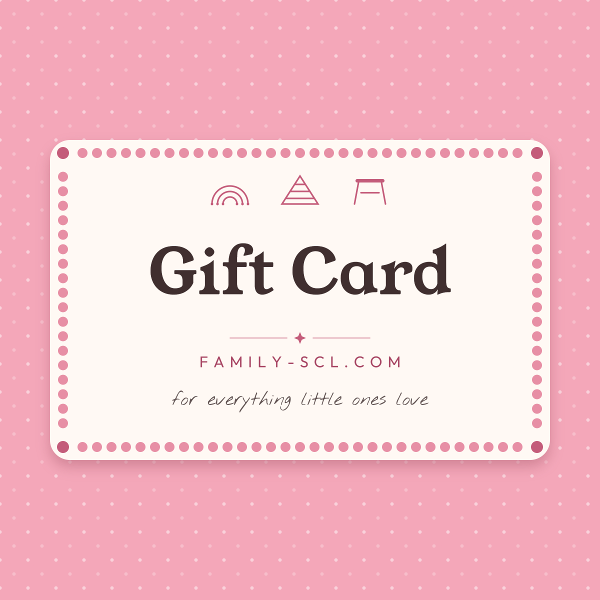 family-scl.com gift card – give the gift of choice