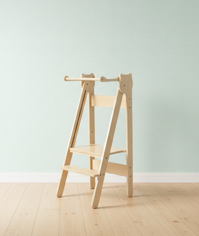 Foldable children's kitchen step stool – image 8