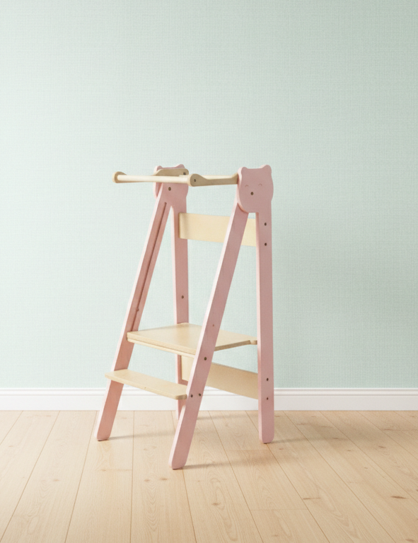 Foldable children's kitchen step stool – image 11