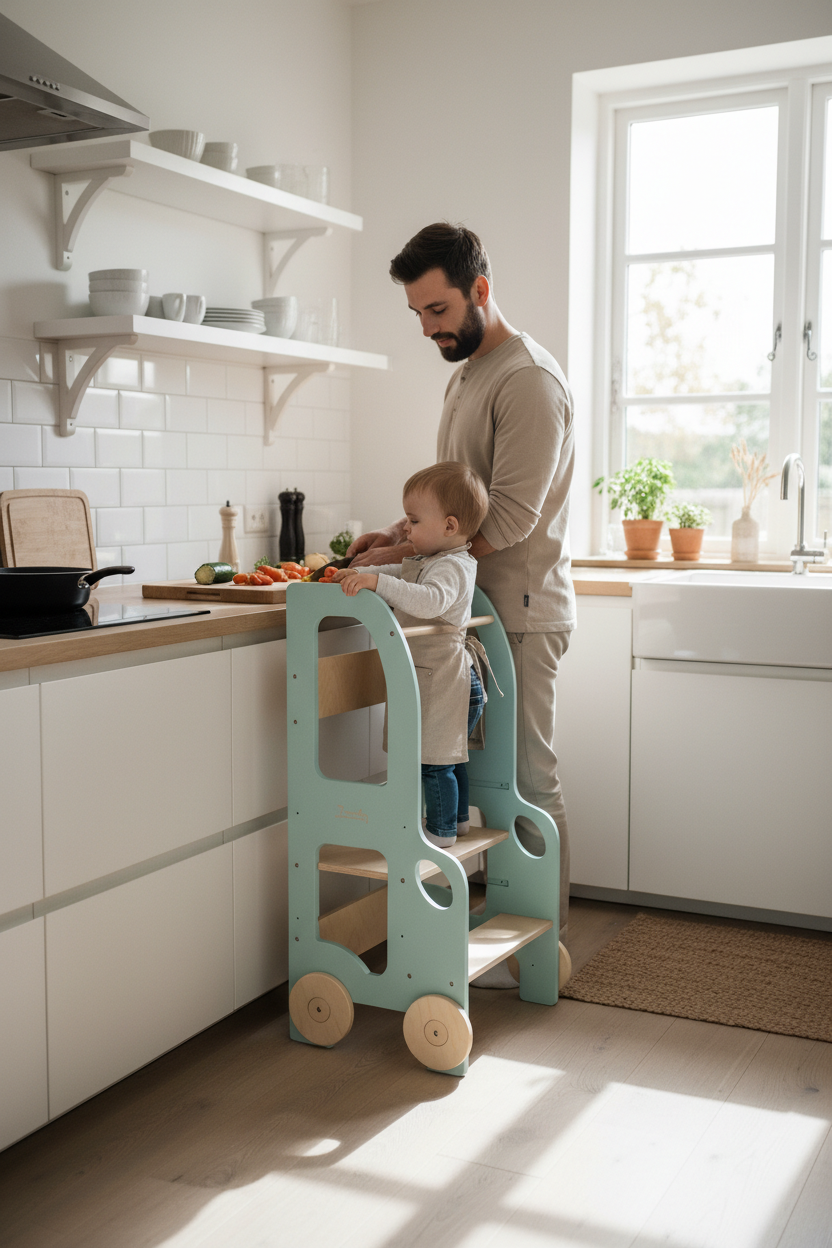 Changing heights kitchen step stool – image 13
