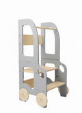 Changing heights kitchen step stool – handcrafted kids’ furniture