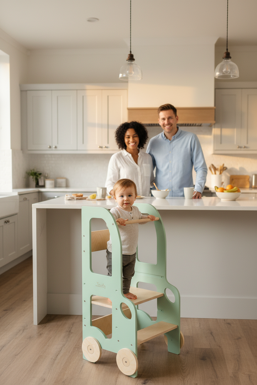 Changing heights kitchen step stool – image 15