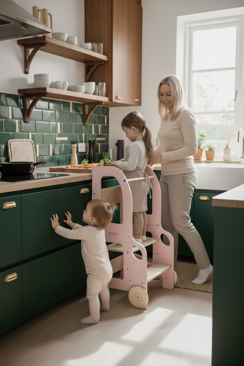 Changing heights kitchen step stool – image 10