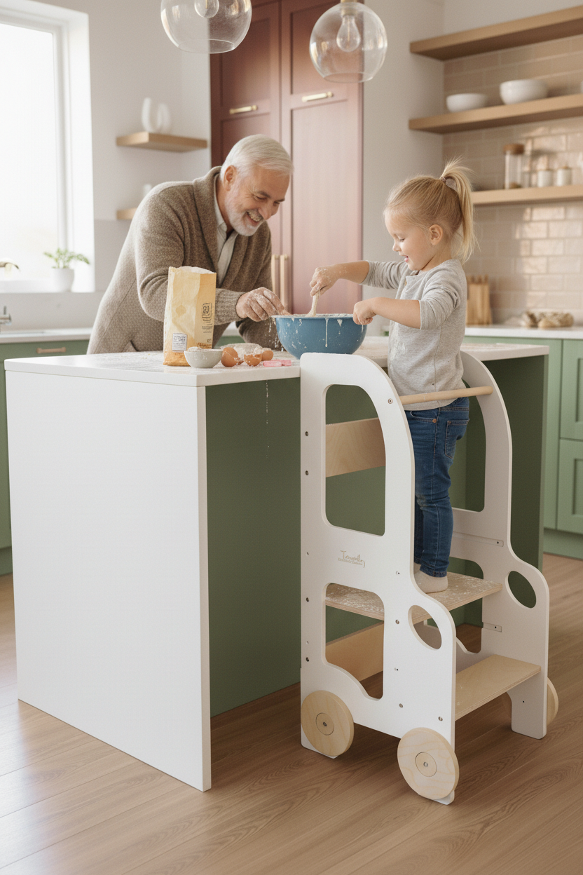 Changing heights kitchen step stool – image 5