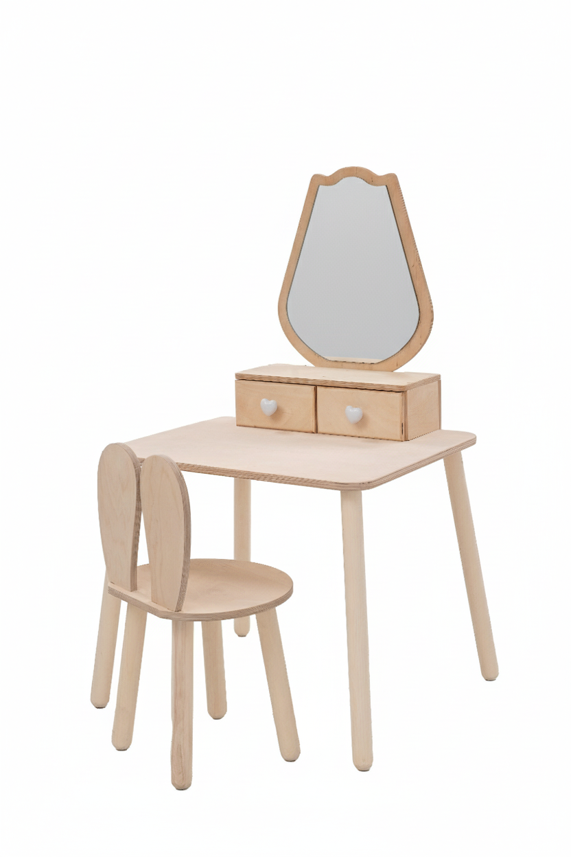 Children's mirror table with a chair – image 5