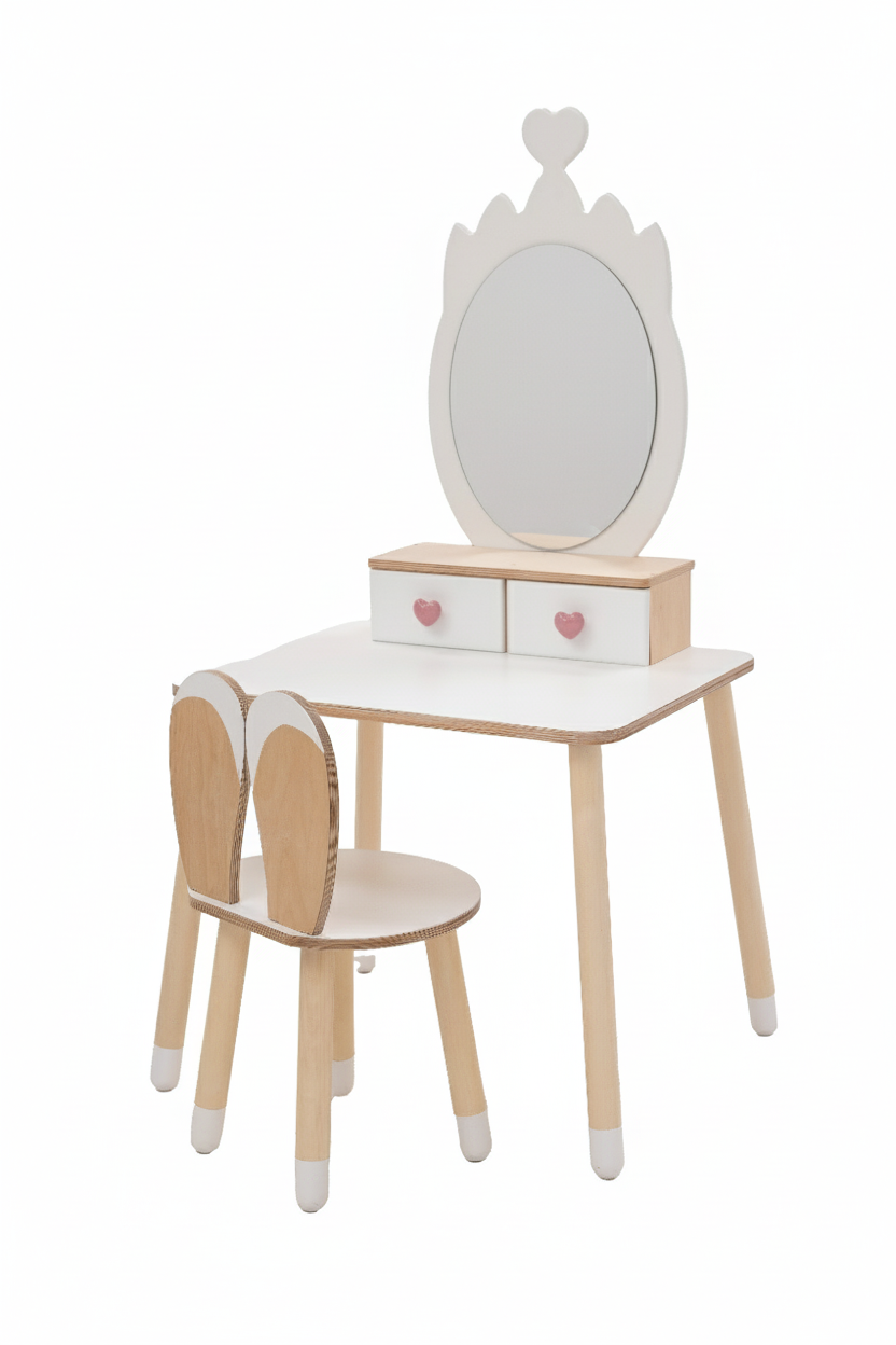 Children's mirror table with a chair – image 15