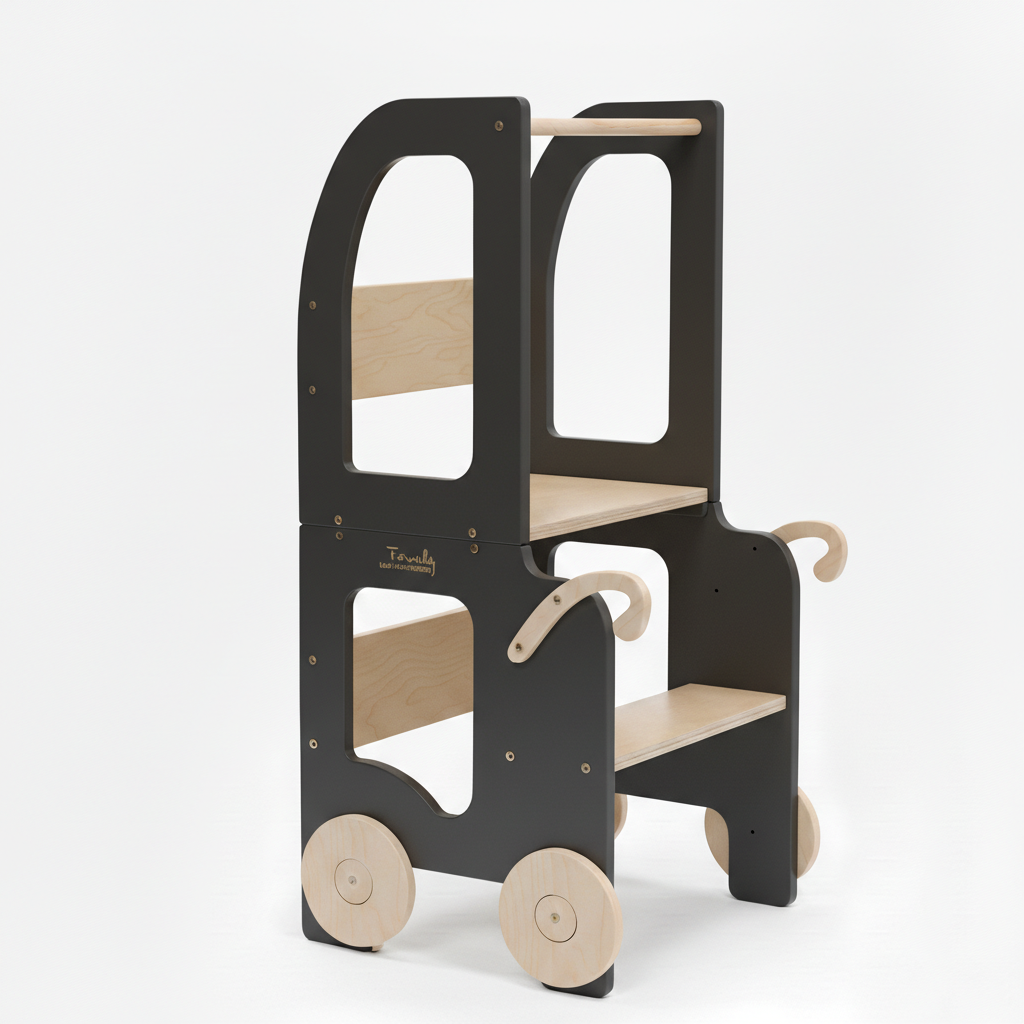 Kitchen step stool trolley – image 10