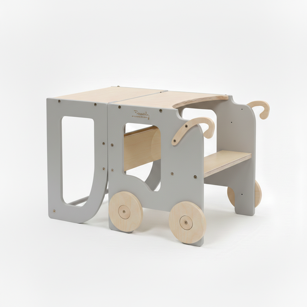 Kitchen step stool trolley – image 14