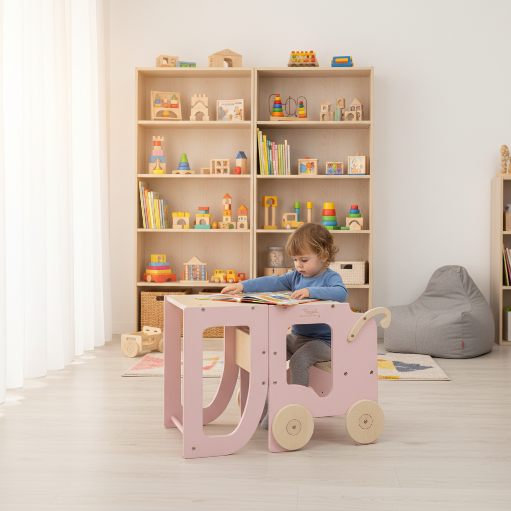 Kitchen step stool trolley – image 9