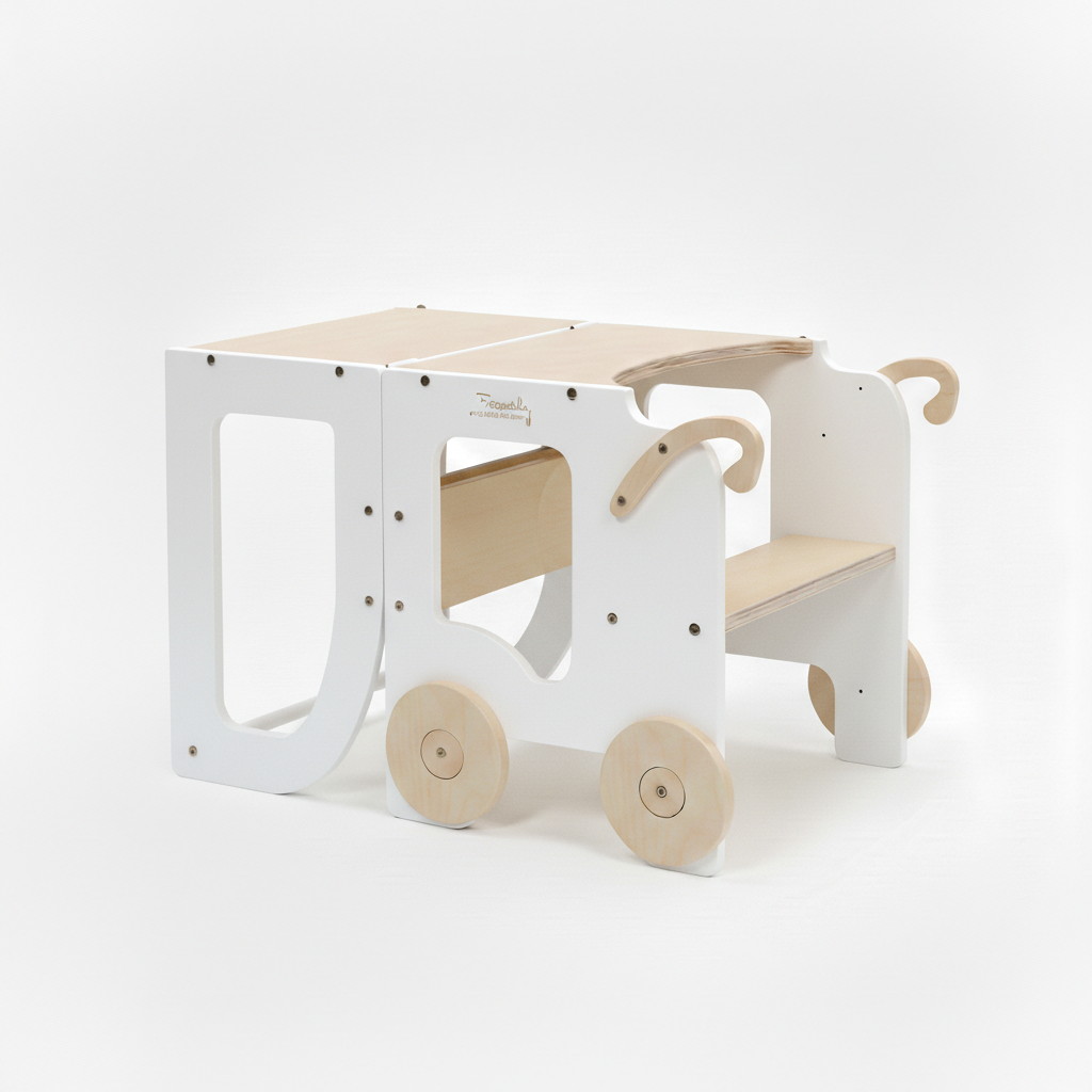 Kitchen step stool trolley – image 5