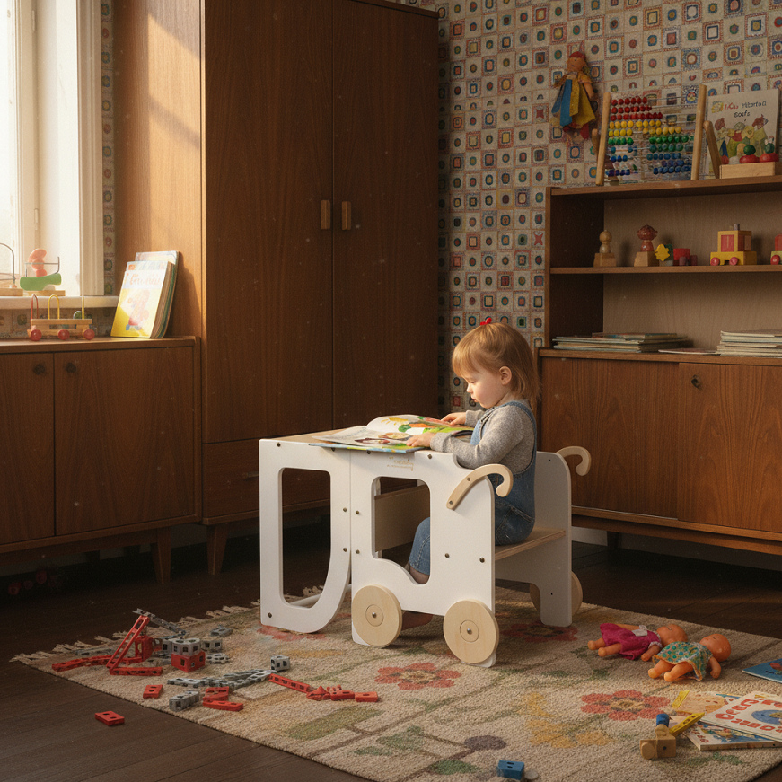 Kitchen step stool trolley – image 6