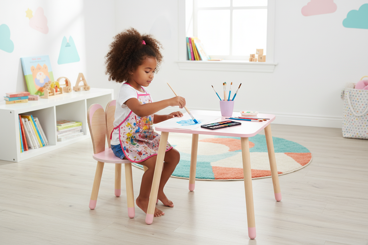 Toddler table and chair set – handcrafted kids’ furniture