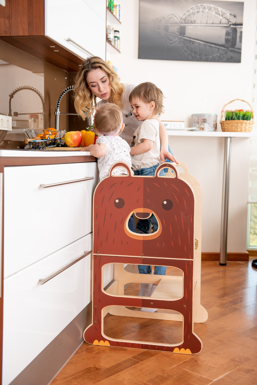 Kitchen step stool – handcrafted kids’ furniture