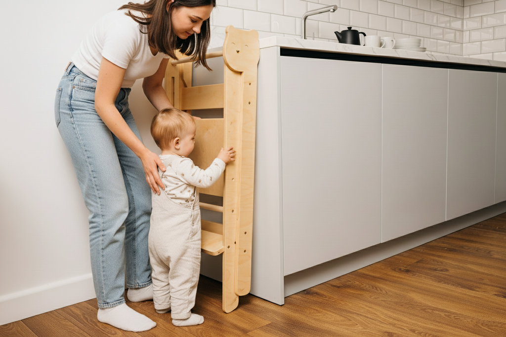 Foldable children's kitchen step stool – image 18