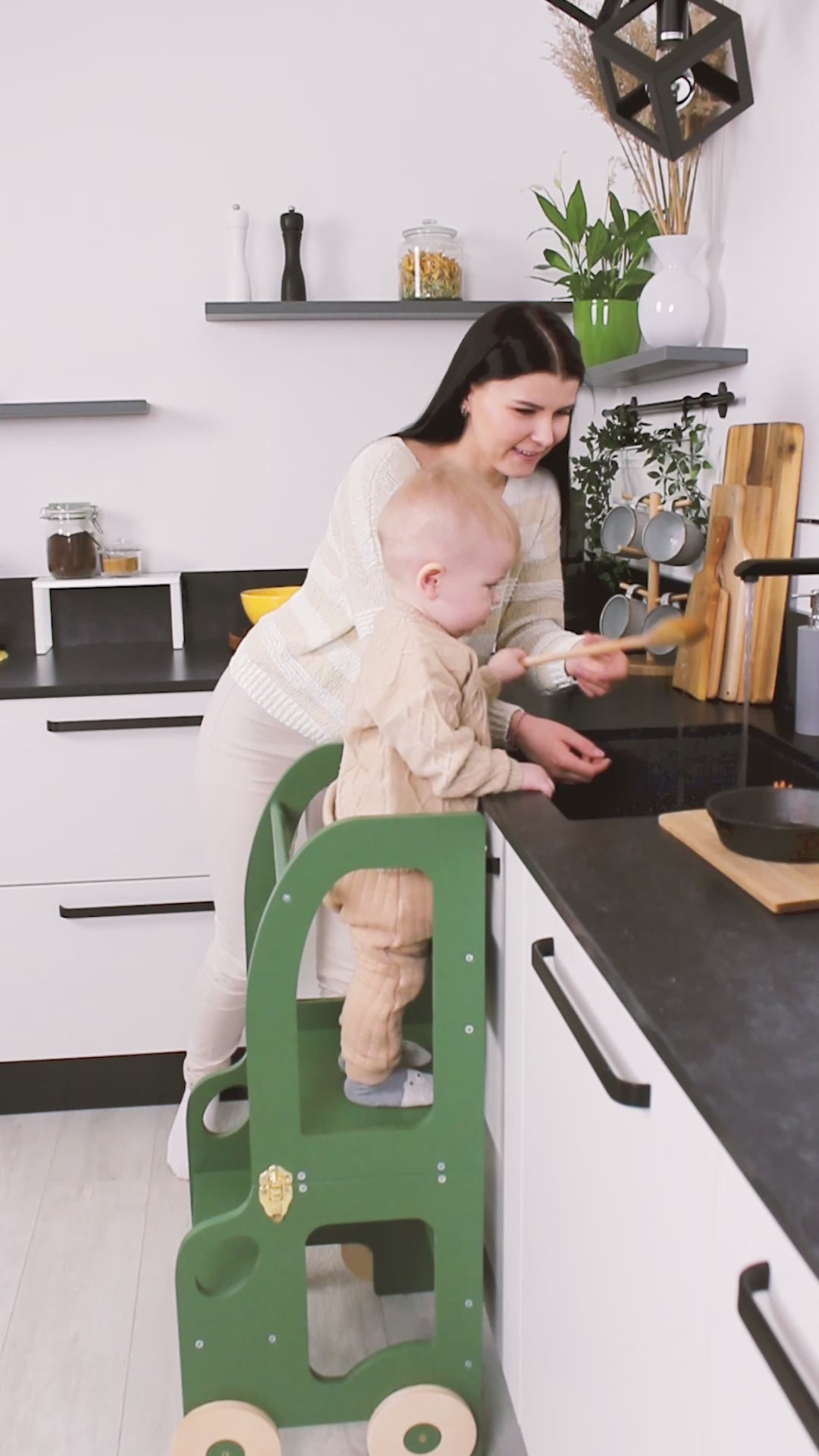 Kitchen step stool car