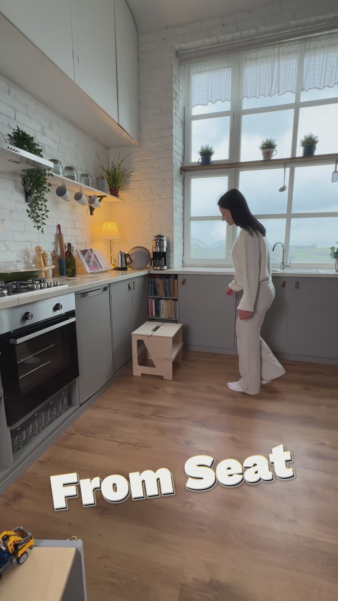 Folding seat and climbing helper