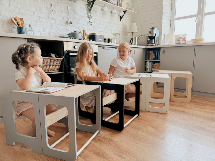 Creative Tower for Kids, 4-in-1 Montessori-Inspired Play and Learning Furniture