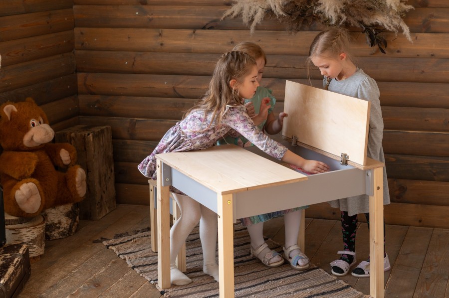 Smart Space-Saving Storage Table & Chair Set