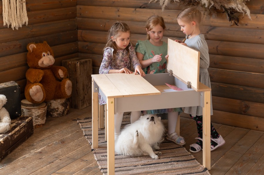 Smart Space-Saving Storage Table & Chair Set