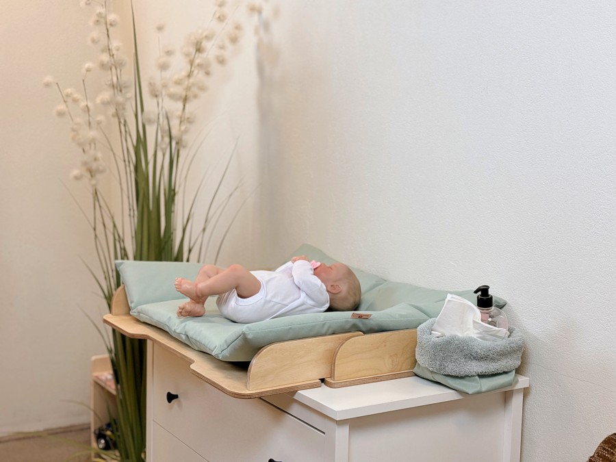 Premium Changing Table Pad with Optional Storage Basket – Waterproof, Non-Slip, Easy-Clean Baby Changing Mat with Organized Diaper Storage